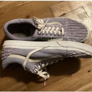 Vans Off The Wall Old Skool Purple corduroy Jumbo Cord Skate Shoes Size 13 Bloke